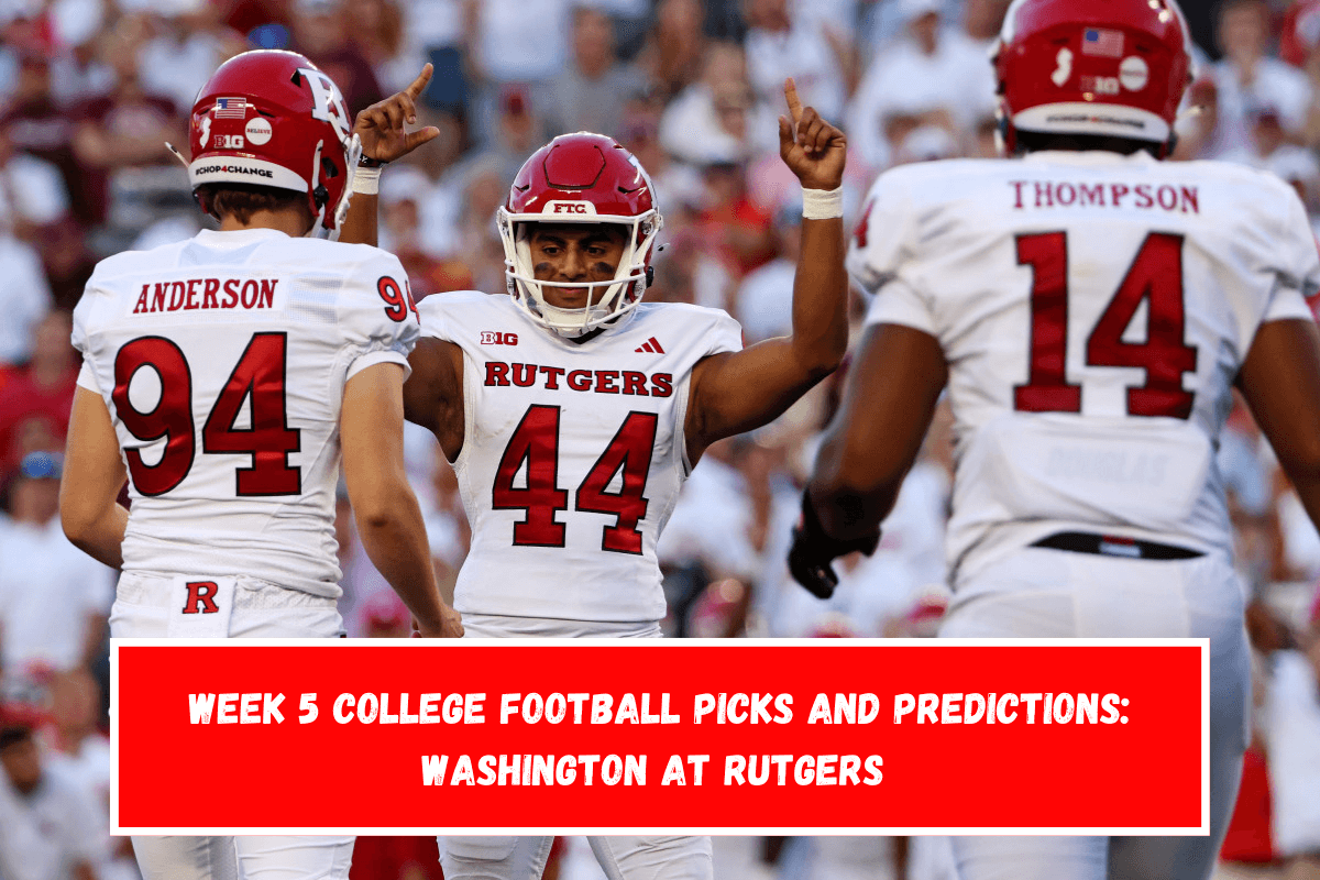 Week 5 college football picks and predictions Washington at Rutgers