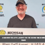 A man won the lotto jackpot for the second time in nine years