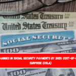 Changes in Social Security payments by 2025 cost-of-living surprise (COLA)