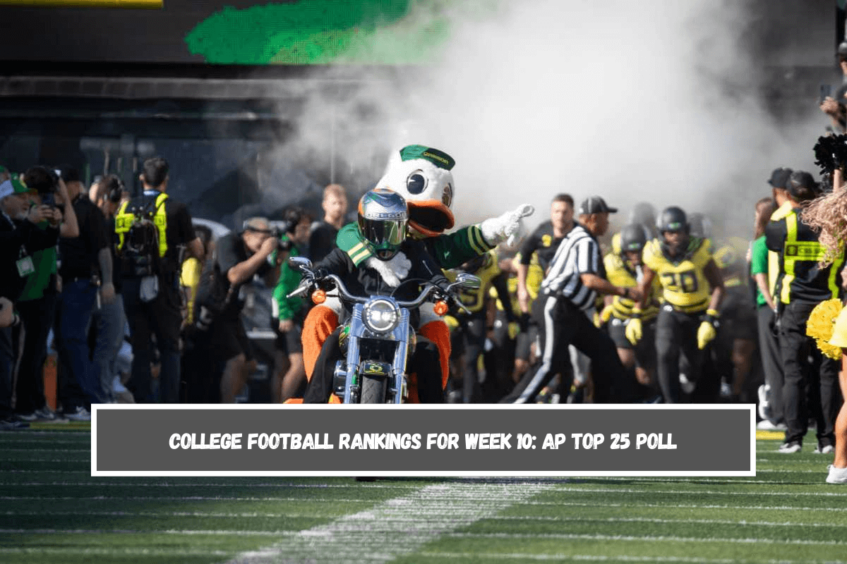 College Football Rankings for Week 10 AP Top 25 Poll