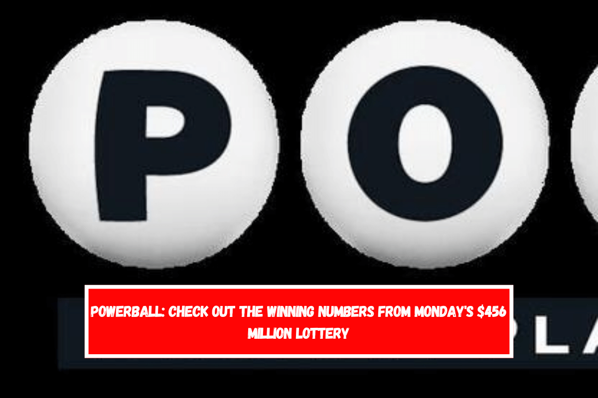 Powerball Check out the winning numbers from Monday's $456 million lottery