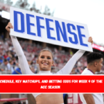 Schedule, key matchups, and betting odds for Week 9 of the ACC season