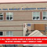 An older bully hangs a second-grader by his neck in the school bathroom, but the district shockingly terms it 'horseplay' parent