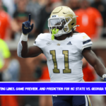 Betting lines, game preview, and prediction for NC State vs. Georgia Tech