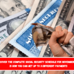 Discover the complete Social Security schedule for November This is how you can get up to 3 different payments