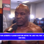 Mike Tyson accidently flashed everyone before the Jake Paul fight. A video goes viral