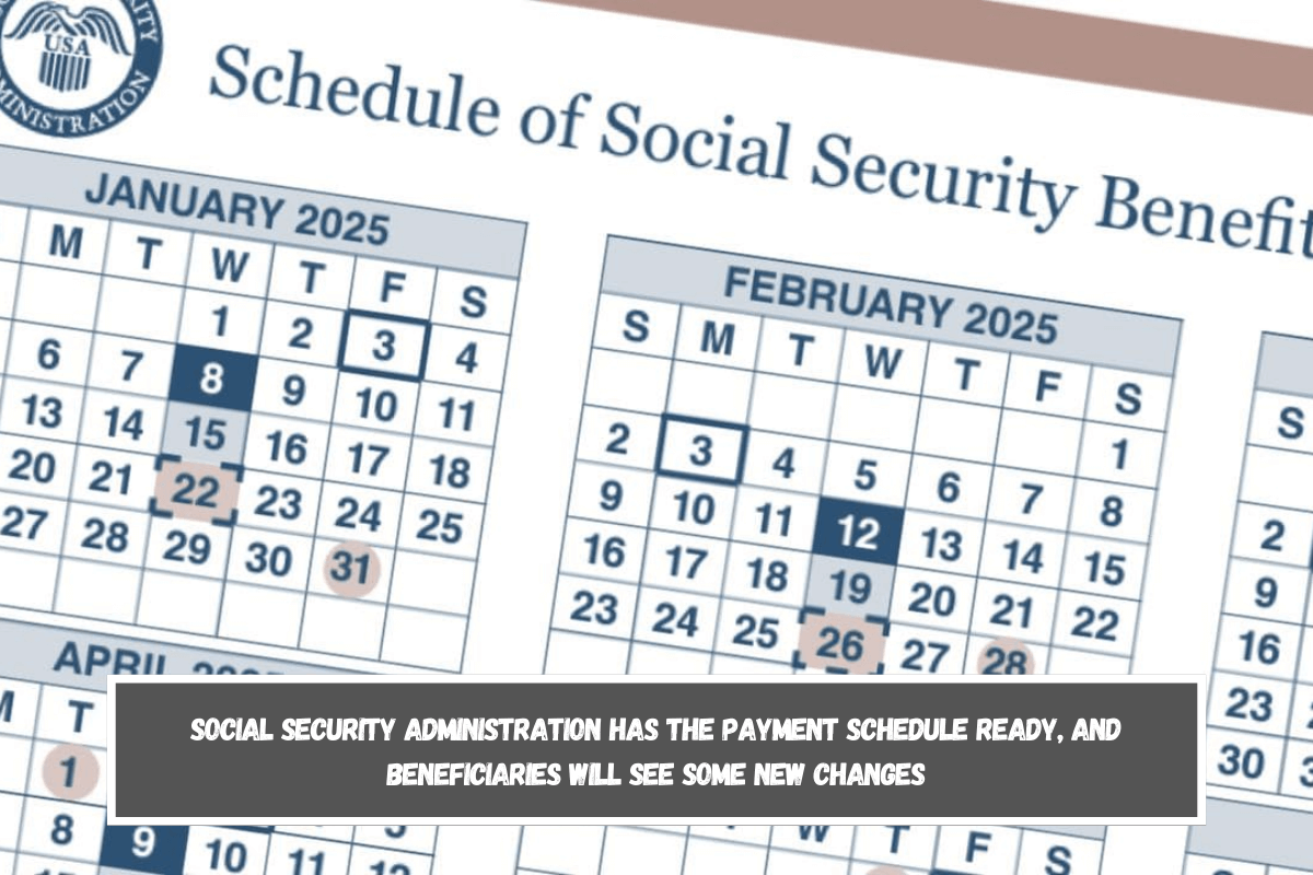 Social Security Administration has the payment schedule ready, and beneficiaries will see some new changes