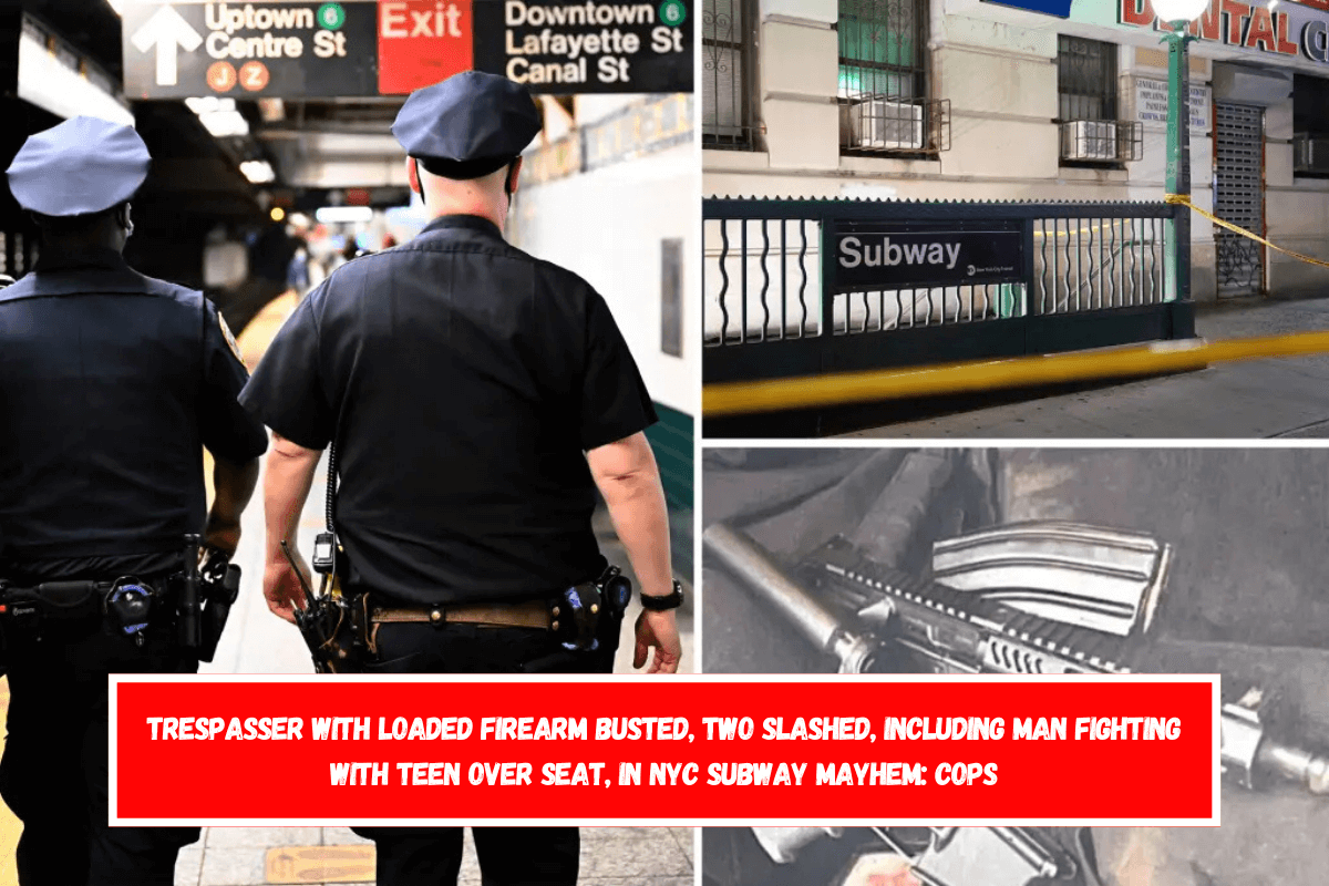 Trespasser with loaded firearm busted, two slashed, including man fighting with teen over seat, in NYC subway mayhem cops