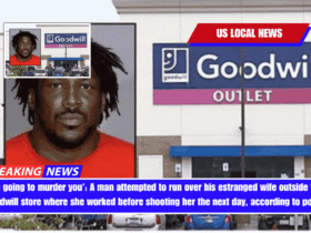I'm going to murder you' A man attempted to run over his estranged wife outside the Goodwill store where she worked before shooting her the next day, according to police